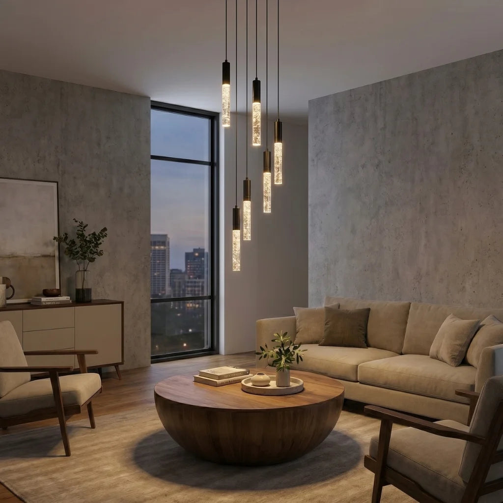 YOOGEE luxury crystal chandelier for modern dining room lighting