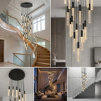 YOOGEE luxury crystal chandelier for modern dining room lighting