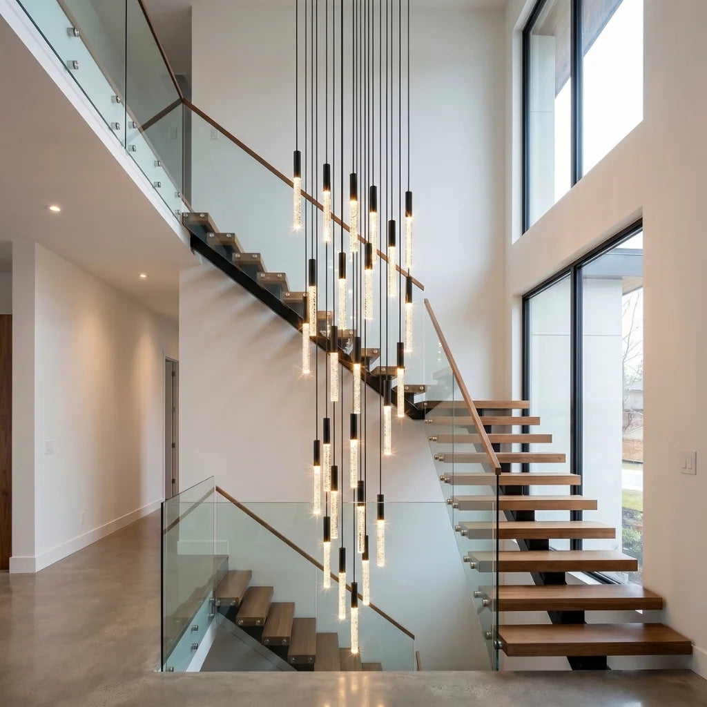 Modern chandelier light fixture for elegant living room decor