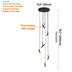 YOOGEE statement chandelier for dining room and foyer lighting