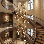 YOOGEE luxury crystal chandelier for modern dining room lighting
