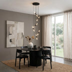 YOOGEE luxury crystal chandelier for modern dining room lighting