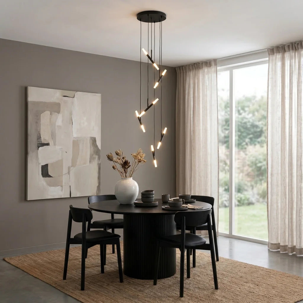 YOOGEE luxury crystal chandelier for modern dining room lighting