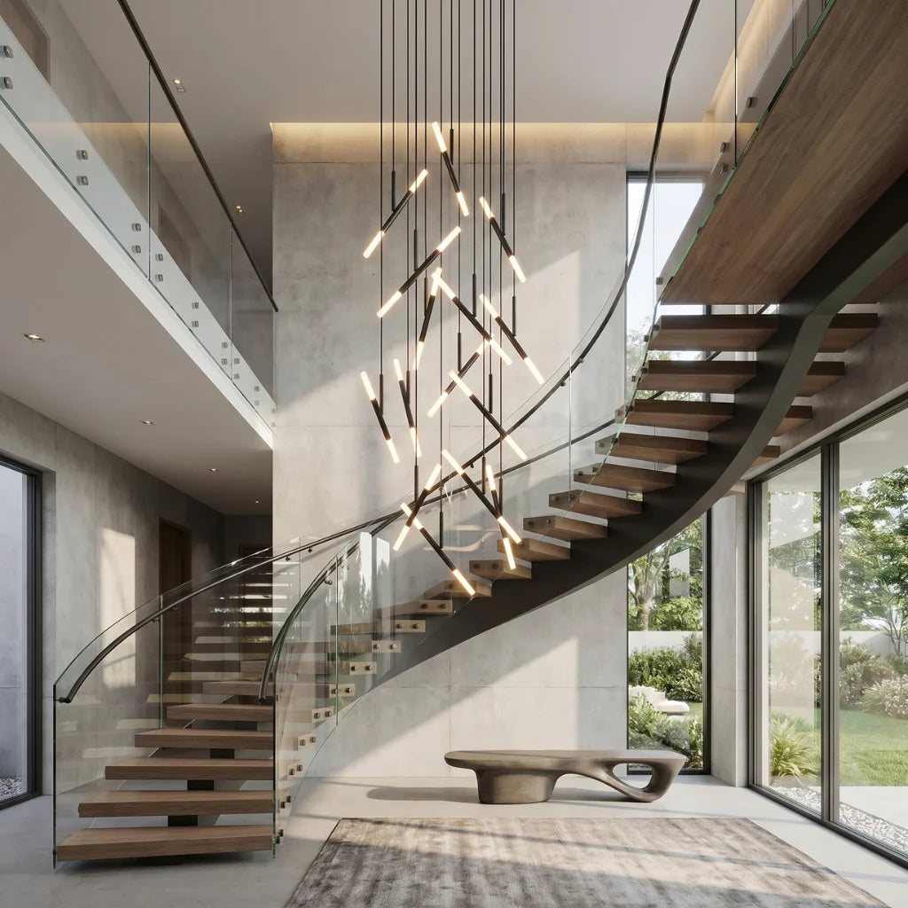 Contemporary chandelier lighting fixture for luxury home decor