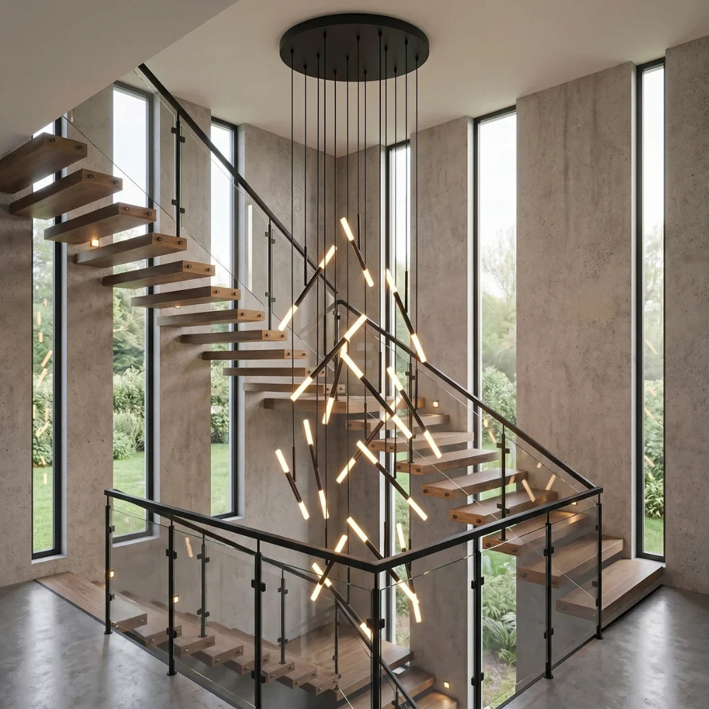 YOOGEE luxury crystal chandelier for modern dining room lighting