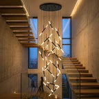 Modern chandelier light fixture for elegant living room decor