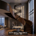 Gema Black Obsidian Chandelier — iron frame and stone texture