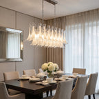 Calla Chrome Frosted Glass Pendant Light