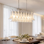 Calla Chrome Frosted Glass Pendant Light