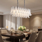 Calla Chrome Frosted Glass Pendant Light