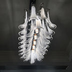Calla Chrome Frosted Glass Pendant Light