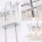 Calla Chrome Frosted Glass Pendant Light