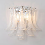 Calla Chrome Frosted Glass Wall Sconce