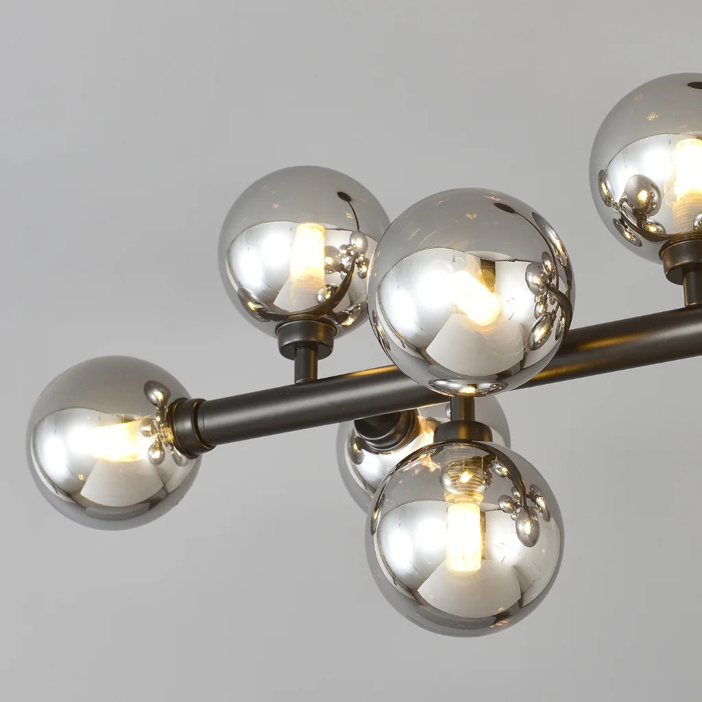 Vesper 16-Light Modern Farmhouse Pendant Light with Glass Shade packaging and components