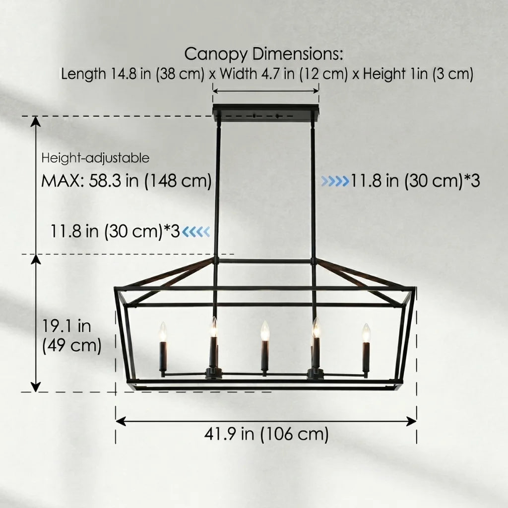 Atrium Matte Black Industrial Linear Chandelier angled perspective view on white background