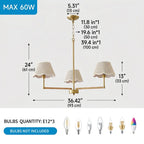 contemporary gold chandelier for living room