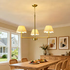 luxury rope chandelier gold finish detail
