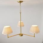 Adele gold rope chandelier in dining room