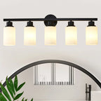 Dawn Matte Black Wall Sconce bedroom installation