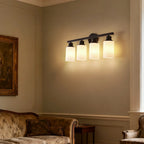 Dawn Matte Black Wall Sconce product dimensions diagram