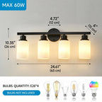 Dawn Matte Black Wall Sconce white glass shade angle view