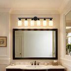 Dawn Matte Black Wall Sconce glass shade pattern detail