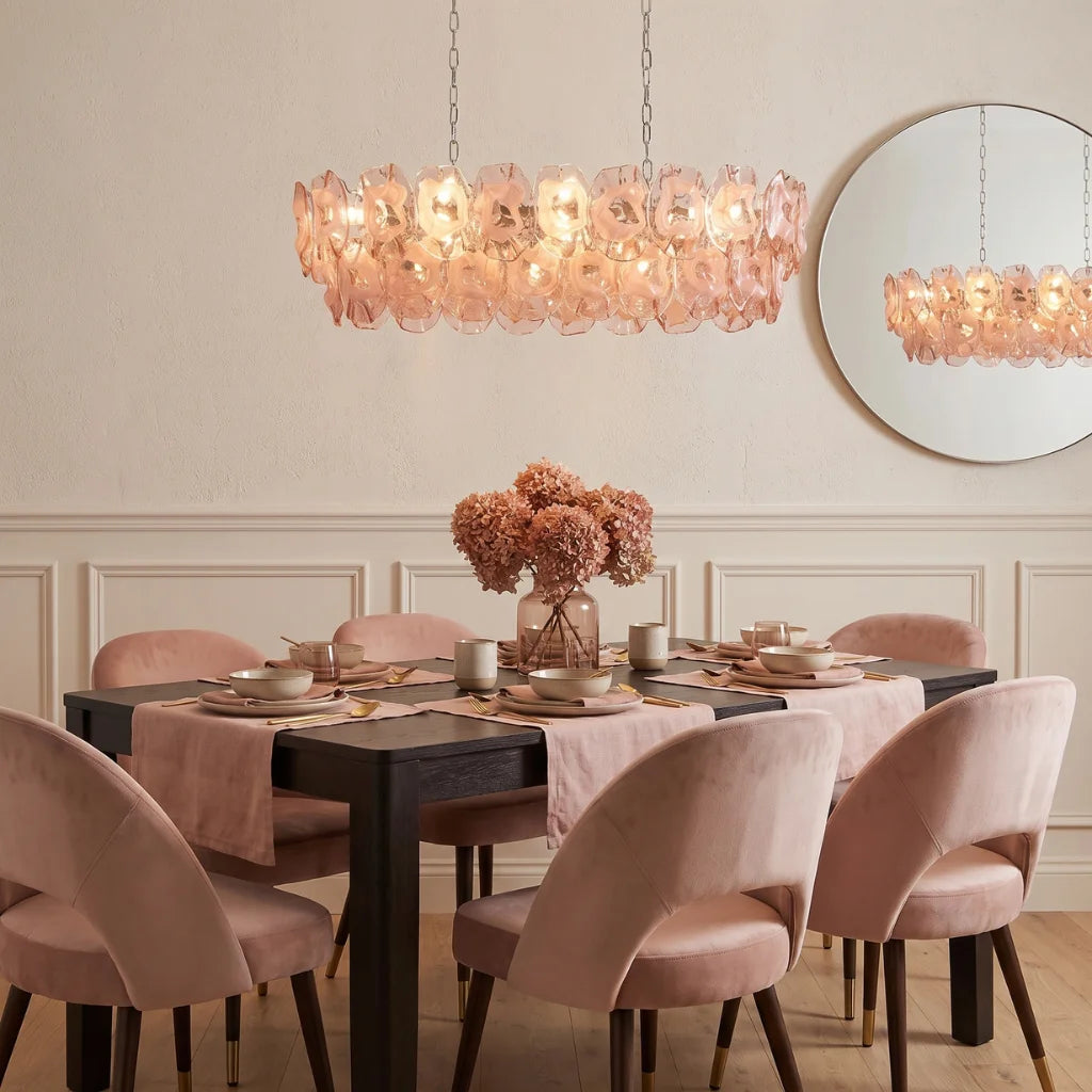 Oyster Colored Glass Pendant Light