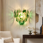 Oyster Colored Glass Wall Sconce