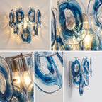 Oyster Colored Glass Wall Sconce