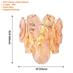 Oyster Colored Glass Wall Sconce