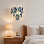 Oyster Colored Glass Wall Sconce