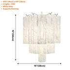 Tubular Glass Wall Sconce with Chrome Frame