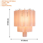 Tubular glass wall sconce side angle view