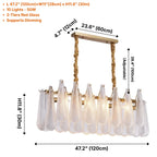 Oval Teardrop Glass Pendant Light
