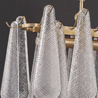 Oval Teardrop Glass Pendant Light