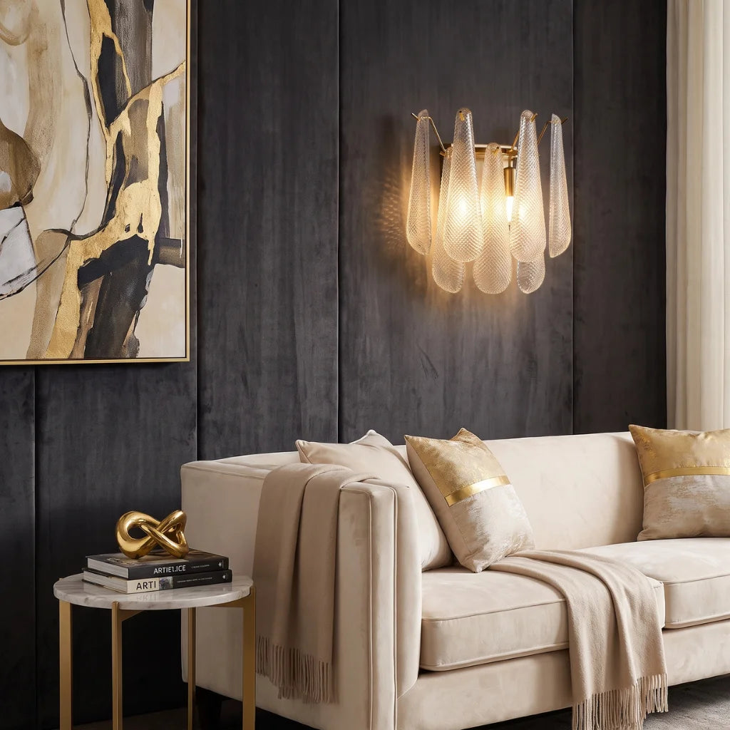 Teardrop Glass Wall Sconce