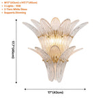 Glass Lotus Wall Sconce