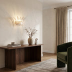 Glass Lotus Wall Sconce
