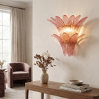 Glass Lotus Wall Sconce