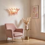 Glass Lotus Wall Sconce