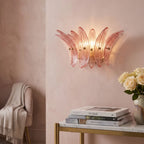 Glass Lotus Wall Sconce