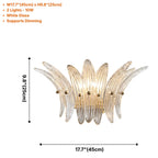 Glass Lotus Wall Sconce
