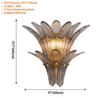 Glass Lotus Wall Sconce