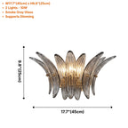 Glass Lotus Wall Sconce