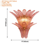 Glass Lotus Wall Sconce