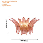 Glass Lotus Wall Sconce