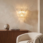 Glass Lotus Wall Sconce