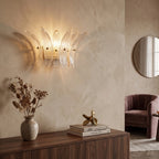 Glass Lotus Wall Sconce