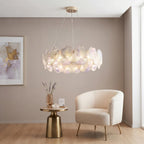 Round Glass Disc Chandelier