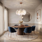 Round Glass Disc Chandelier